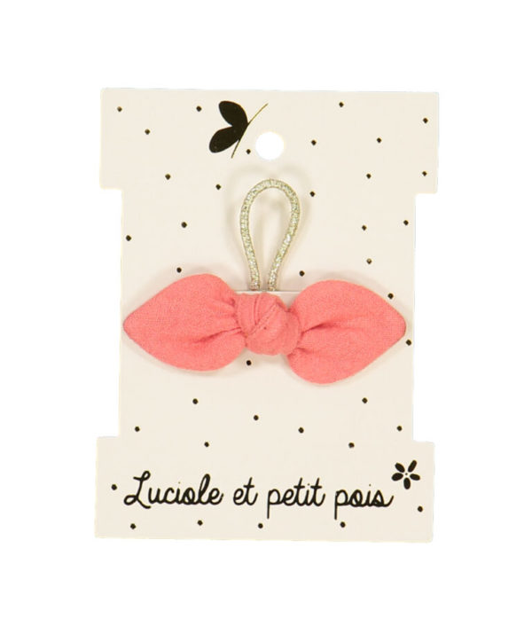 Elastique mini noeud lapin – Corail