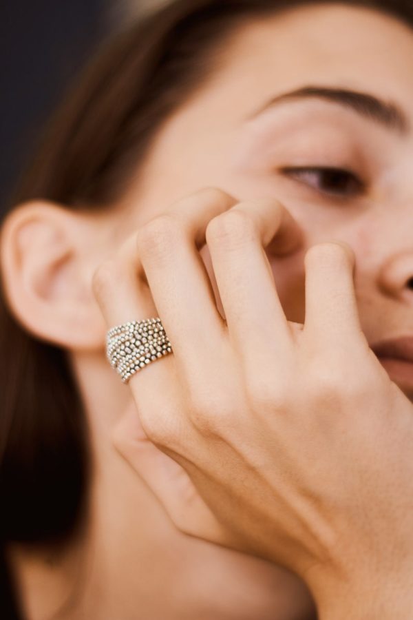 Bague multiple noire et argent 925 – Image 2
