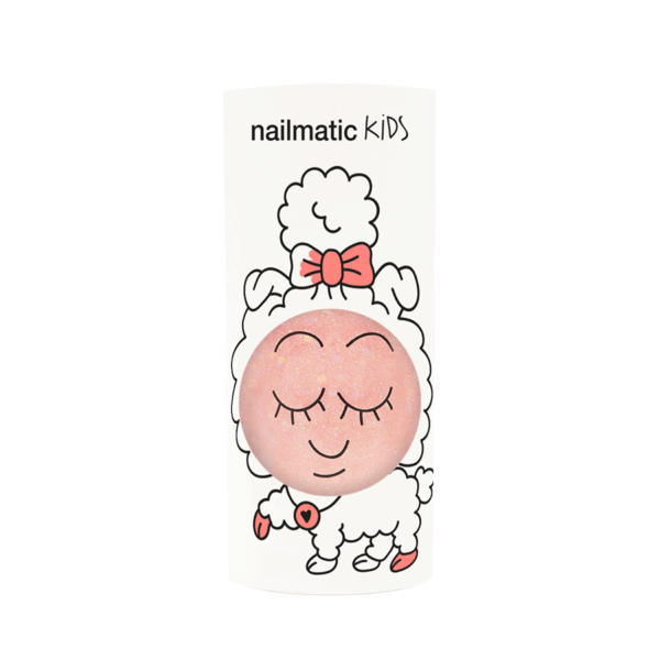 Vernis enfant base eau - Peachy – pêche pailleté