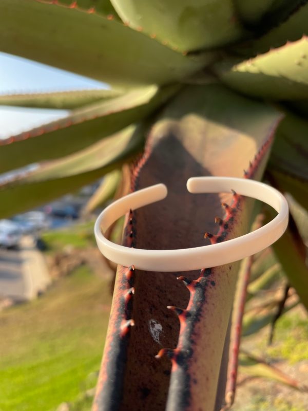 Bracelet en acétate écru