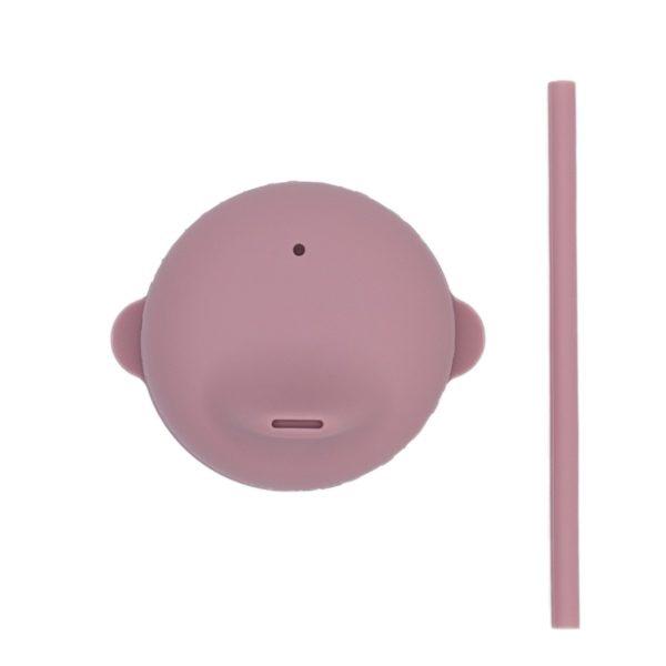 Gobelet + Bec anti fuite + mini paille - Dusty rose – Image 6