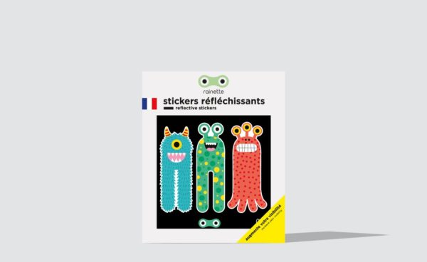 Autocollants rétroréfléchissants Rainette - Les trois petits monstres – Image 2