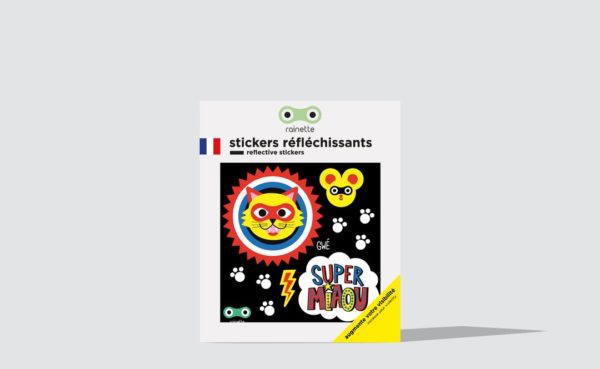 Autocollants rétroréfléchissants Rainette - Super miaou – Image 5