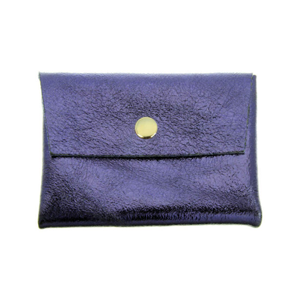 Porte-monnaie/cartes cuir irisé