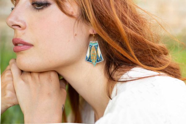 Boucles d'oreilles ethniques Apo – Image 2