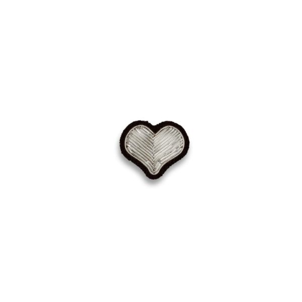 Broche Coeur Argenté – Image 2
