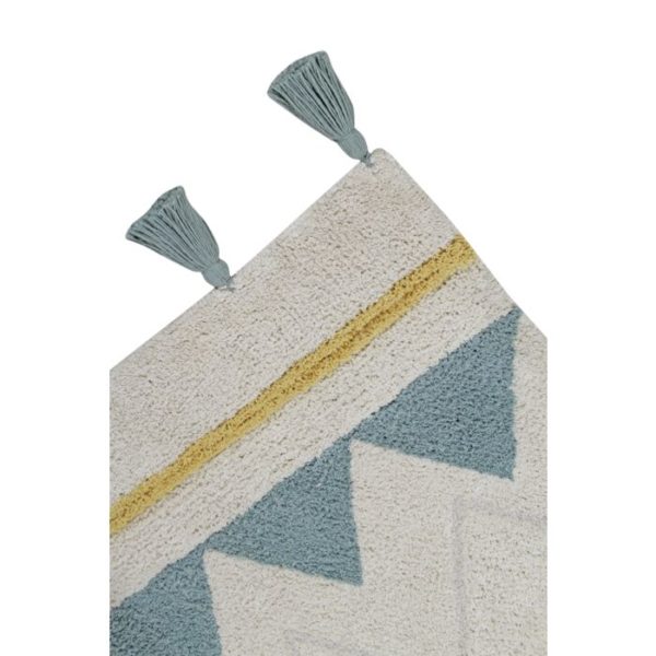 Tapis Lavable Azteca Natural Vintage Blue M LORENA CANALS – Image 5