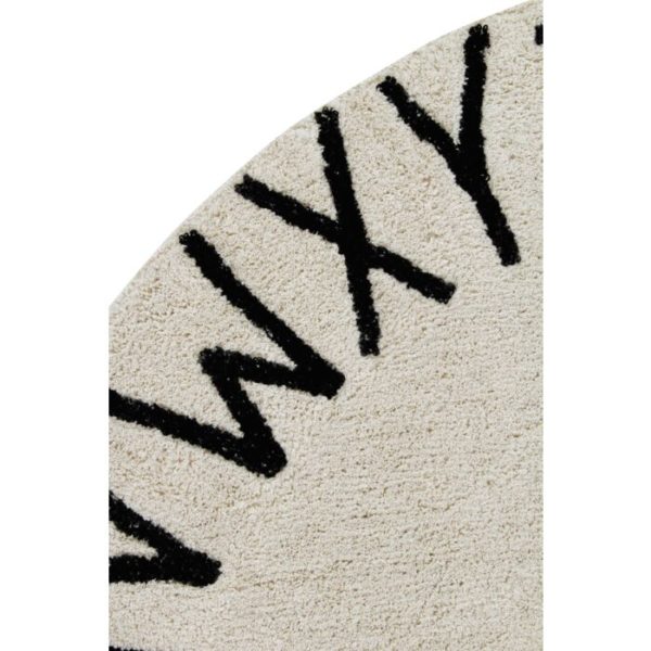 Tapis Lavable Round ABC Natural -Black LORENA CANALS – Image 9