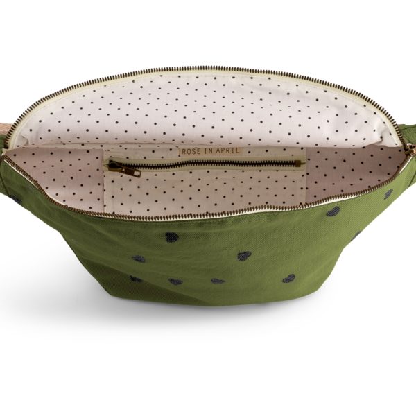 Sac Banane Cœur Kaki ROSE IN APRIL – Image 2