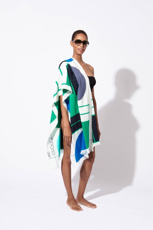 DRAP DE PLAGE TEMPO VERT MAPOESIE
