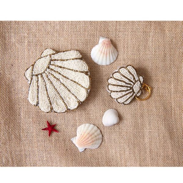 Porte-monnaie forme coquillage