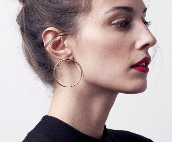 Boucles Babette Large doré CHIC ALORS