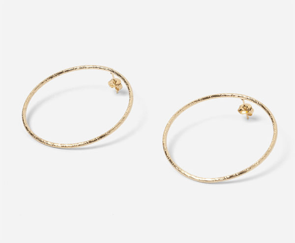 Boucles Babette Large doré CHIC ALORS – Image 3