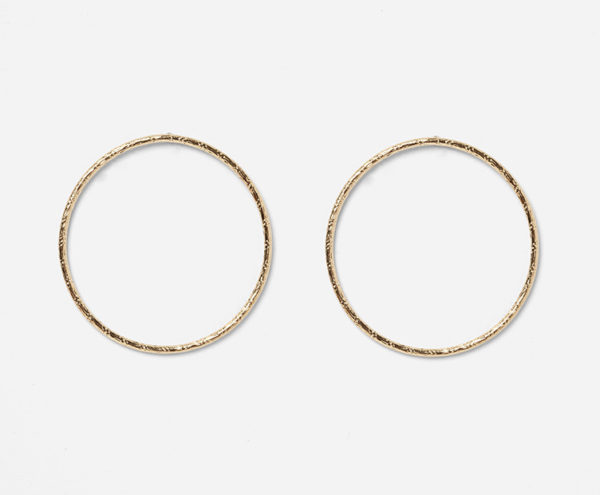 Boucles Babette Large doré CHIC ALORS – Image 2