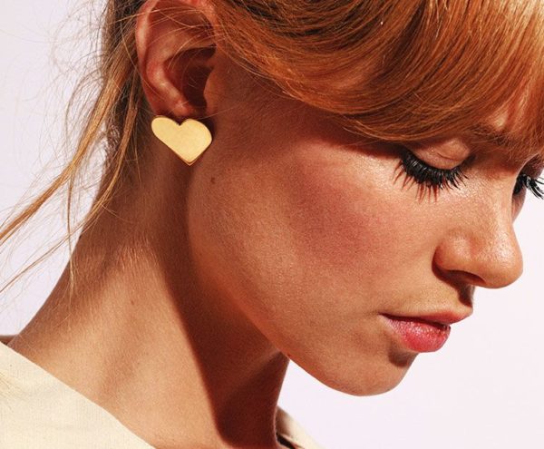 Boucles coeur doré CHIC ALORS