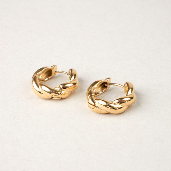 Boucles d’oreilles Aurelle en acier LES CLEIAS