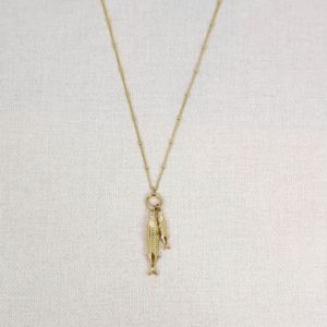 Collier Doppio en acier inoxydable, chaîne fine LES CLEIAS