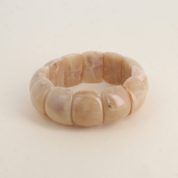 bracelet élastique en acétate rose BOHM