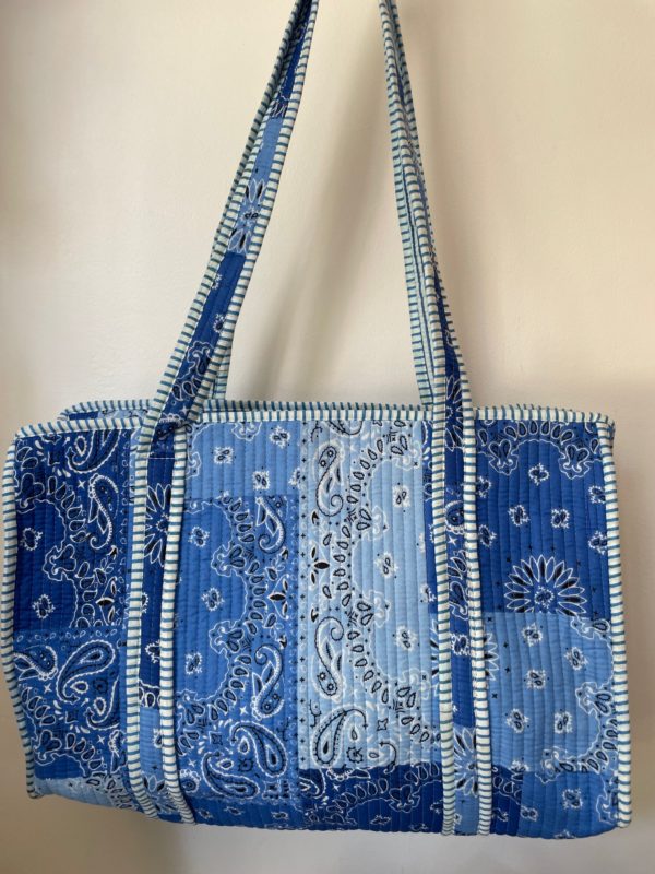 Sac matelassé Bandana bleu Lilmoon