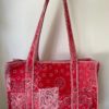 Sac matelassé Bandana rouge et corail Lilmoon
