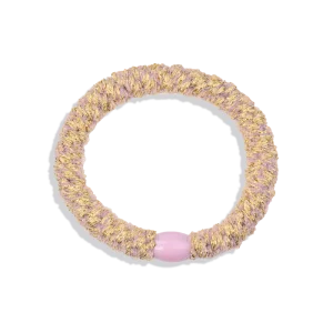 KKNEKKI rose paillettes et touche de jaune