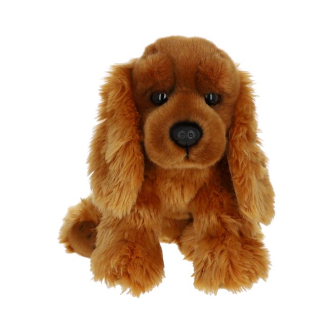 Peluche chien cocker spaniel 30cm