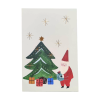 Carte papa noël et sapin
