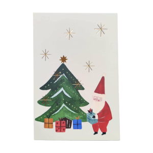 Carte papa noël et sapin
