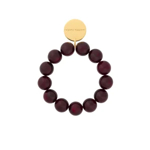 Beads Flex Bracelet bordeaux marble VANESSA BARONI