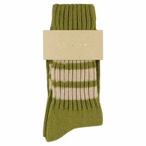 Chaussettes - Khaki Pink ESCUYER