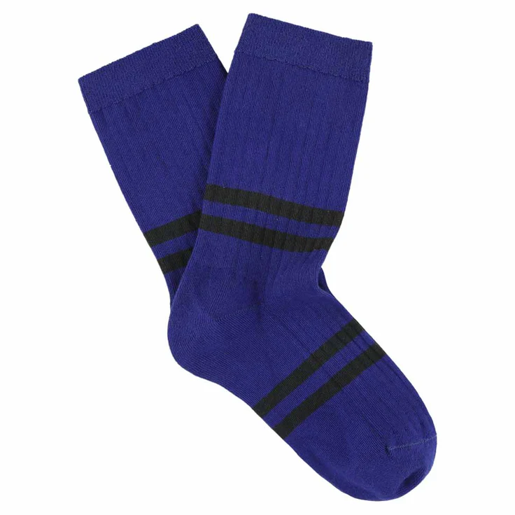Chaussettes - Strong blue / black ESCUYER