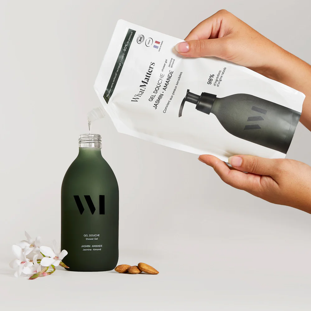 Recharge gel douche écorce d'orange et poivre noir What Matters