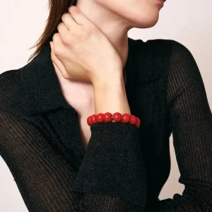 Mini Beads Flex Bracelet scarlet red VANESSA BARONI