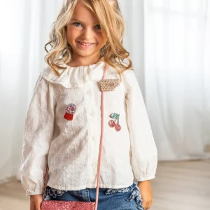 Broche cerise LUCIOLE ET PETIT POIS