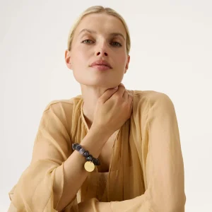 Stone Flex Bracelet blue jeans marble VANESSA BARONI