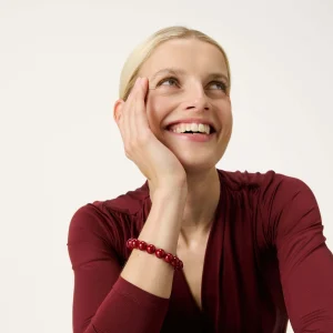 Mini Beads Flex Bracelet bordeaux VANESSA BARONI