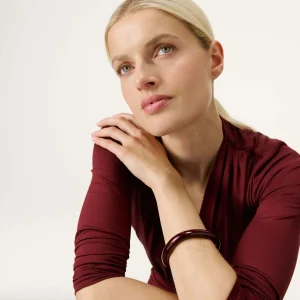 Soft Edge Bangle bordeaux marble VANESSA BARONI