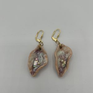 Boucles d'oreilles Céramique rose LUTKA