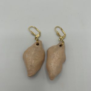 Alternative view of Boucles d'oreilles Céramique rose LUTKA