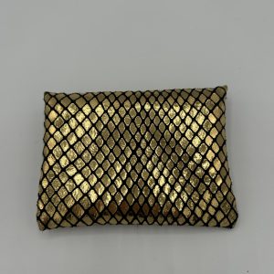 Alternative view of Pochette irisé doré En Cuir LES CLEIAS