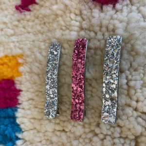 Barrette à cheveux pailleté