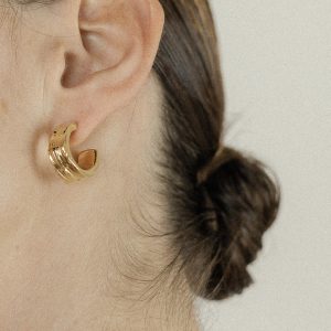 Boucles d'oreille Ornella dore CHIC ALORS