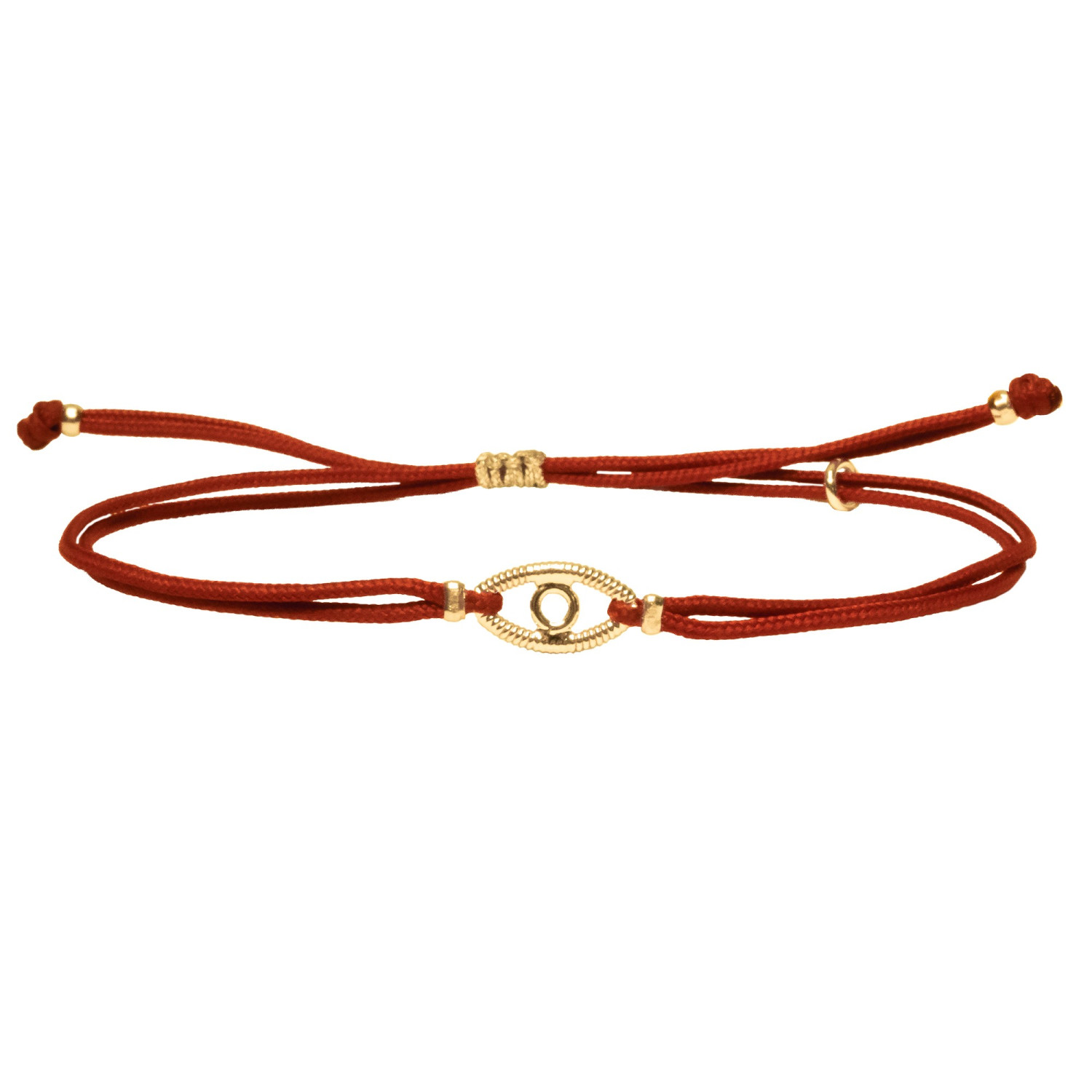 Bracelet Eyes rouge en Corde de Guitare sur cordon SING A SONG – Image 2