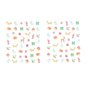 Alternative view of Set de 4 planches de stickers pour ongles forêt