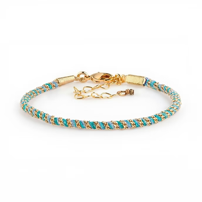 Bracelet Lisou turquoise gold SemiLunaire