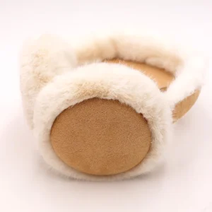 Cache-oreille beige à fourrure Lil'moon