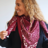 Foulard bandana bordeaux Lil'moon