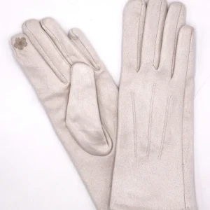Gants unis écru