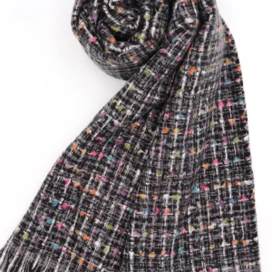 Echarpe noire à points colorés Lil'moon