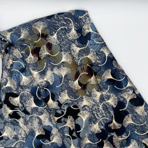 Echarpe bleue ginkgo Lil'moon